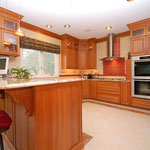 Natural Cherry Cabinets, Heated Tile Floors