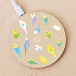【ワイヤレス充電器】HappyBudgies