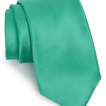 Unifarbe Satin Seiden Krawatte Grün