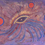 HORUS 70 x 50, Acryl auf Leinwand, 2025, Preis auf Anfrage 