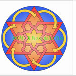 Mandala colorato al computer