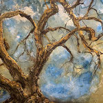 Olivenbaum in Umbrien | Tusche und Acryl auf Papier | 100 x 140 cm | 2021