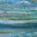 Wasser und Luft I und II | Mischtechnik auf Leinwand | je 50 x 150 cm | 2018