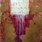 Ciro Indellicati - In molte parole” 2009 Inchiostro, olio, gesso, creta, grafite su cartone. cm. 100 x 70- 