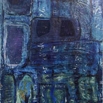 Ciro Indellicati - Tra acqua e cielo - tecnica mista su tela, cm 100 x 70