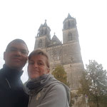 ...vor dem Magdeburger Dom.