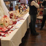 Hochzeitsmesse Roth Blick auf rote Muster