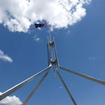 Die australische Flagge auf dem dach
