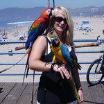 Fotoshooting mit Papageien...die waren suess :)