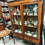 vitrine ancienne en acajou lg 1m07 pf 37 cm ht 1m72