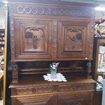 Ancien buffet 2 corps sculpté breton 