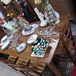Table ancienne en orme  209 x 106