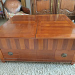table basse en merisier dimension fermée longueur 1m02 largeur 87cm hauteur 46 cm ouverte 1m42