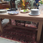 table en orme 1 rallonge 160 x 82