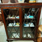 vitrine en acajou lg 97 cm pf 35 cm ht 1m25