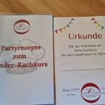 Urkunde und Rezeptheft
