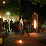 Feuerskulptur, Oliver Sander, Burning Beard, Kunstnacht Bad Ditzenbach,