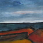 2004  Am Meer, Acryl auf Papier  40x50cm