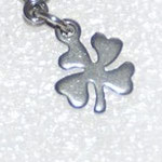 Edelstahl-Kleeblatt, 10 x 8 mm