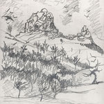 "Mottarone" 3 novembre 1982 - matita su cartoncino - 32x24