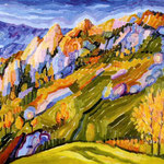 Sul Mottarone - olio su tela - 1978 - cm 40x50