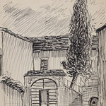 "Ricordo di Premosello" - giugno 1960 - pennarello su carta - cm. 50x36
