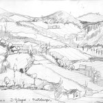 "Pratolungo" - 23 agosto 1977 - matita su carta - cm.30x40