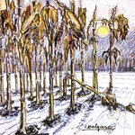 I malgash  - acqua pen su carta - 1983 - cm 70x70 -