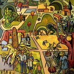Allegoria agreste - olio su tela - 1967 - cm 75x54