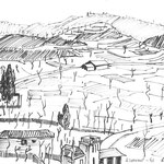 "Armeno" anno 1961 - pennarello su carta - cm. 30x40