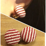 こぎん刺しイヤリング　￥２０００