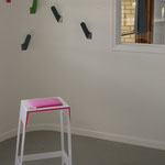 strata seat no.1, coat hooks, lights no.1 and no.2  by merkled