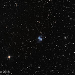 M76, Nébuleuse planétaire Little Dumbell dans la constellation de Persée