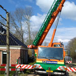 12 april: het ponton wordt verplaatst van Niesternweg naar haven