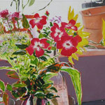 Vor dem Fenster 4, Acryl auf Leinwand, 50cmx70cm, 2014 / 580€.