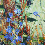 am Wegesrand, Acryl auf Leinwand, 75cmx100cm, 2025 / 1.400€.