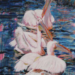 Frühling im Zoo 1, Acryl auf Leinwand, 100cmx75cm, 2010 / 1.200€.