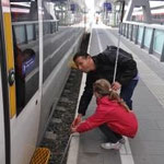 Wo ist die Bahnsteigkante?