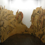 Dead zone, 8’ x 24’, permanent ink on plywood panels, 2008-2011