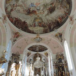 Inside the Oberammergau Church.