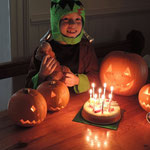 Halloween birthday party.