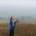 Climbing up to the Roman Road, above Burtersett, Yorkshire Dales.