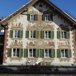 The Hansel and Gretl House, an example of Lüftmaleri (traditional house painting) which Oberammergau is renowned for. 