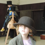 Kids model riding gear, Audley End House.