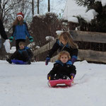 More sledding fun.