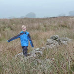 Climbing up to the Roman Road, above Burtersett, Yorkshire Dales.