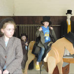 Kids model riding gear, Audley End House.