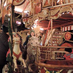 On the carousel at the Nuremberg Christmas Markets.