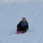 Claire carves it up.