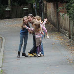 Outside Shakespeares wife, Anne Hathaway's house, Stratford upon Avon.